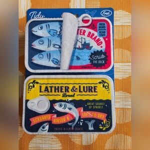 Fred Kitchen Sponges and Fish Shaped Soap Or Sponge Holder